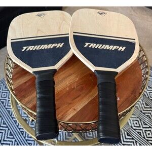 Two Triumph Pickleball 7-Ply Wood 15.25in Competition Size Paddles